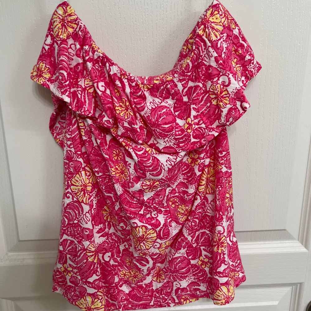 Lilly Pulitzer strapless top Size small